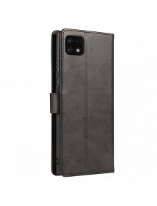Magnet Case elegant bookcase type case with kickstand for Samsung Galaxy A22 5G black