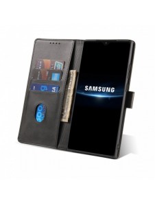 Magnet Case elegant bookcase type case with kickstand for Samsung Galaxy A22 5G black