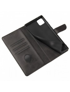 Magnet Case elegant bookcase type case with kickstand for Samsung Galaxy A22 5G black