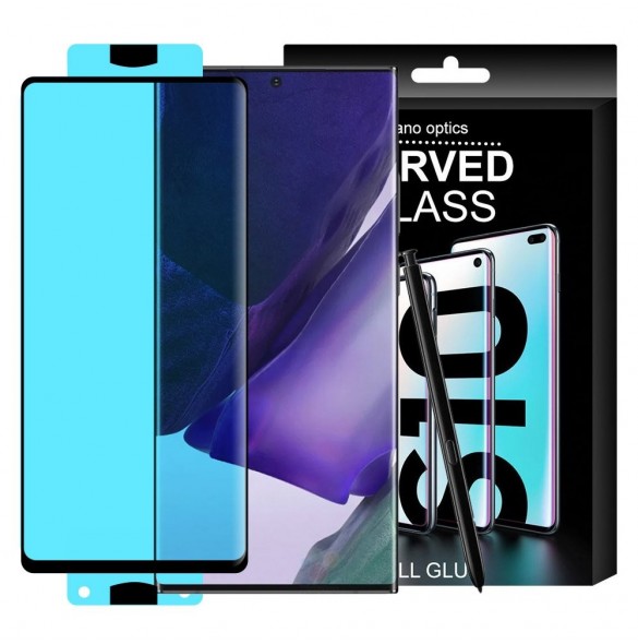 3D Edge Nano Flexi Glass Hybrid Full Screen Protector with frame for Samsung Galaxy S21+ 5G (S21 Plus 5G) black
