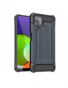 Hybrid Armor Case Tough Rugged Cover for Samsung Galaxy A22 4G blue