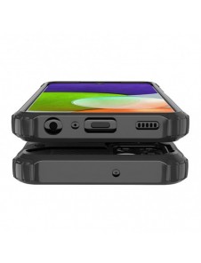 Hybrid Armor Case Tough Rugged Cover for Samsung Galaxy A22 4G silver
