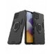Ring Armor Case Kickstand Tough Rugged Cover for Samsung Galaxy A22 4G black
