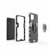 Ring Armor Case Kickstand Tough Rugged Cover for Samsung Galaxy A22 4G black