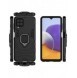 Ring Armor Case Kickstand Tough Rugged Cover for Samsung Galaxy A22 4G black