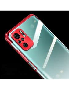 Clear Color Case Gel TPU Electroplating frame Cover for Xiaomi Redmi Note 10 5G / Poco M3 Pro blue