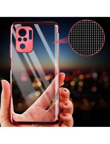 Clear Color Case Gel TPU Electroplating frame Cover for Xiaomi Redmi Note 10 5G / Poco M3 Pro blue