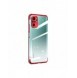 Clear Color Case Gel TPU Electroplating frame Cover for Xiaomi Redmi Note 10 5G / Poco M3 Pro red