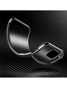 Clear Color Case Gel TPU Electroplating frame Cover for Samsung Galaxy A22 4G black