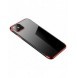 Clear Color Case Gel TPU Electroplating frame Cover for Samsung Galaxy A22 4G red
