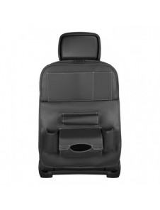 Car organizer for the seat foldable shelf mini car table black