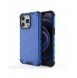 Honeycomb Case armor cover with TPU Bumper for iPhone 13 Pro blue