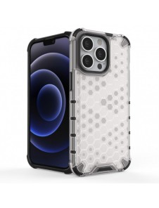 Honeycomb Case armor cover with TPU Bumper for iPhone 13 Pro blue