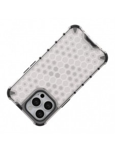 Honeycomb Case armor cover with TPU Bumper for iPhone 13 Pro blue