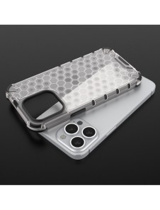 Honeycomb Case armor cover with TPU Bumper for iPhone 13 Pro blue