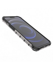 Honeycomb Case armor cover with TPU Bumper for iPhone 13 Pro red