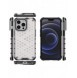 Honeycomb Case armor cover with TPU Bumper for iPhone 13 Pro transparent