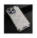 Honeycomb Case armor cover with TPU Bumper for iPhone 13 Pro transparent