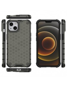 Honeycomb armored case with a gel frame iPhone 13 black