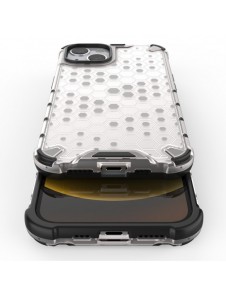 Honeycomb armored case with a gel frame iPhone 13 black