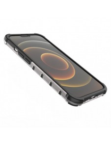 Honeycomb armored case with a gel frame iPhone 13 black