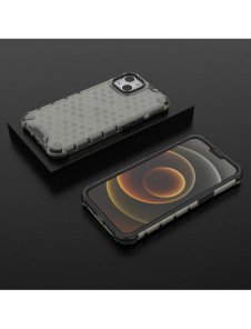 Honeycomb armored case with a gel frame iPhone 13 black