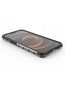 Honeycomb Case armor cover with TPU Bumper for iPhone 13 red