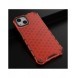 Honeycomb Case armor cover with TPU Bumper for iPhone 13 red