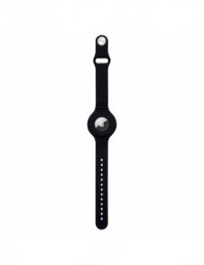 Silicone elastic case wristband wrist pendant case for Apple AirTag locator black