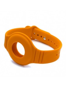 Silicone flexible case wristband wrist pendant case for Apple AirTag locator gray