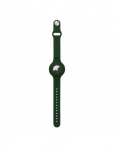 Silicone flexible case wristband wrist pendant case for Apple AirTag locator green