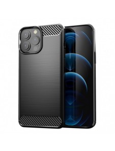 Carbon Case Flexible Cover TPU Case for iPhone 13 Pro Max black