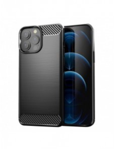 Carbon Case Flexible Cover TPU Case for iPhone 13 Pro Max black