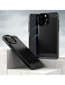 Carbon Case Flexible Cover TPU Case for iPhone 13 Pro Max black
