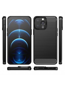 Carbon Case Flexible Cover TPU Case for iPhone 13 Pro Max black