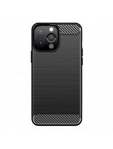 Carbon Case Flexible Cover TPU Case for iPhone 13 Pro black