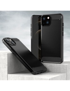Carbon Case Flexible Cover TPU Case for iPhone 13 mini black