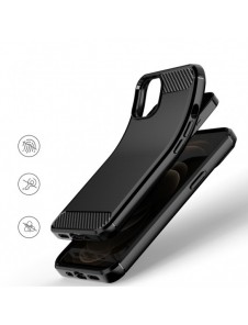 Carbon Case Flexible Cover TPU Case for iPhone 13 mini black