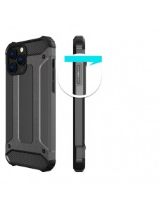 Hybrid Armor Case Tough Rugged Cover for iPhone 13 Pro Max silver