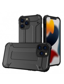 Hybrid Armor Case Tough Rugged Cover for iPhone 13 Pro black