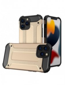 Hybrid Armor Case Tough Rugged Cover for iPhone 13 Pro golden