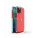Spring Case clear TPU gel protective cover with colorful frame for iPhone 13 Pro Max light blue