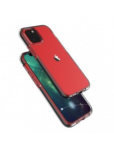 Spring Case clear TPU gel protective cover with colorful frame for iPhone 13 Pro Max yellow