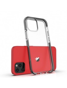 Spring Case clear TPU gel protective cover with colorful frame for iPhone 13 Pro yellow