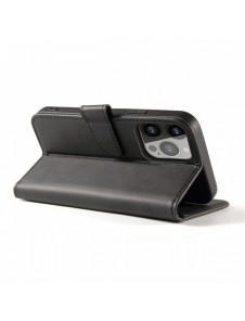 Magnet Case elegant bookcase type case with kickstand for iPhone 13 Pro black