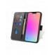 Magnet Case elegant bookcase type case with kickstand for iPhone 13 black