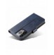 Magnet Case elegant bookcase type case with kickstand for iPhone 13 blue