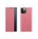 Sleep Case Bookcase Type Case with Smart Window for iPhone 13 Pro Max pink