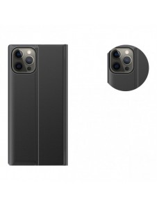 Sleep Case Bookcase Type Case with Smart Window for iPhone 13 Pro black