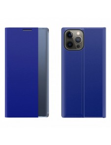 Sleep Case Bookcase Type Case with Smart Window for iPhone 13 Pro blue